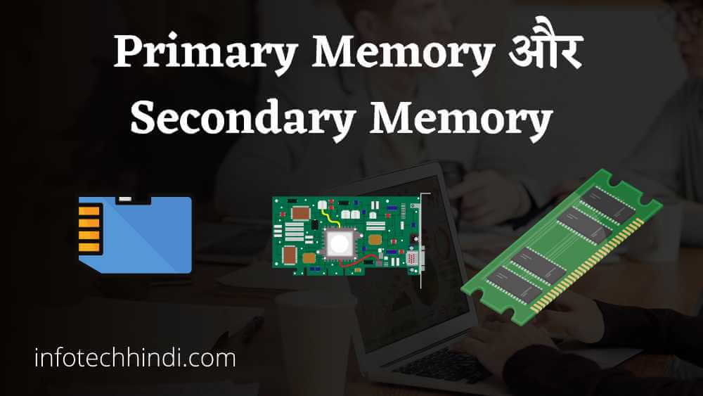 primary and secondary memory.
